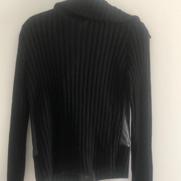 Leather and wool BCBG jacket - Picture 5 of 5